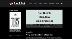 Desktop Screenshot of divadlobarka.cz