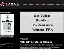 Tablet Screenshot of divadlobarka.cz